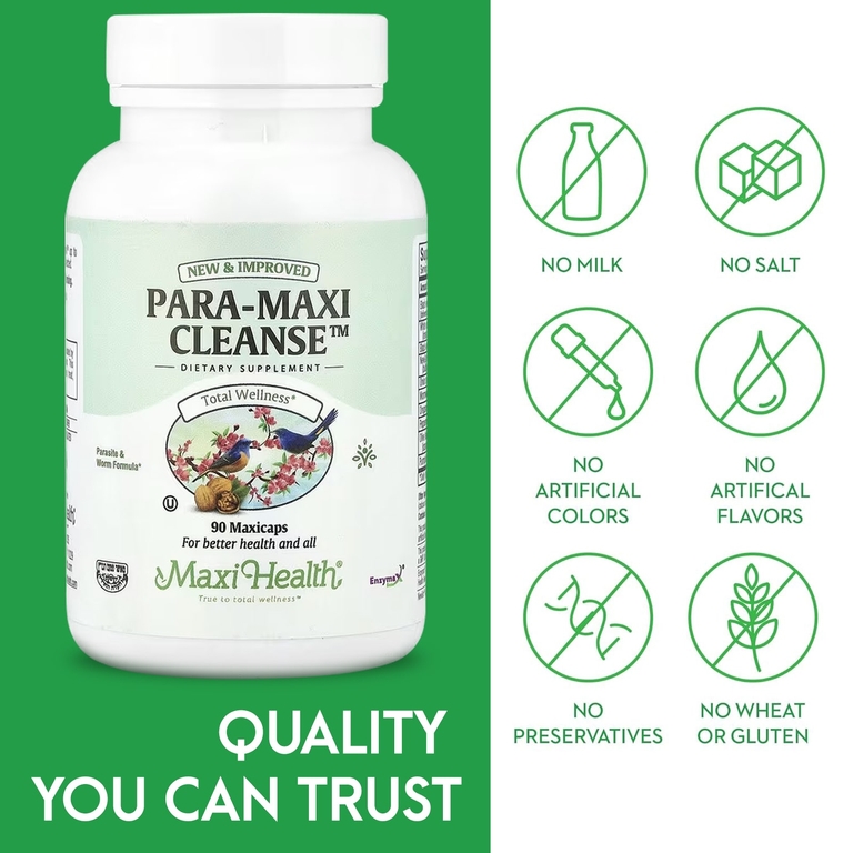 Maxi Health, Para-Maxi Cleanse ™, 90 капсул