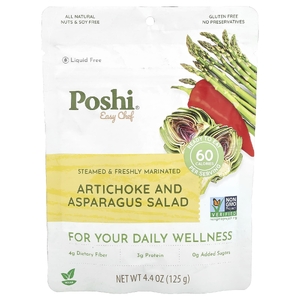 Poshi, Easy Chef, салат из артишока и спаржи, 125 г (4,4 унции) (Товар снят с продажи) 