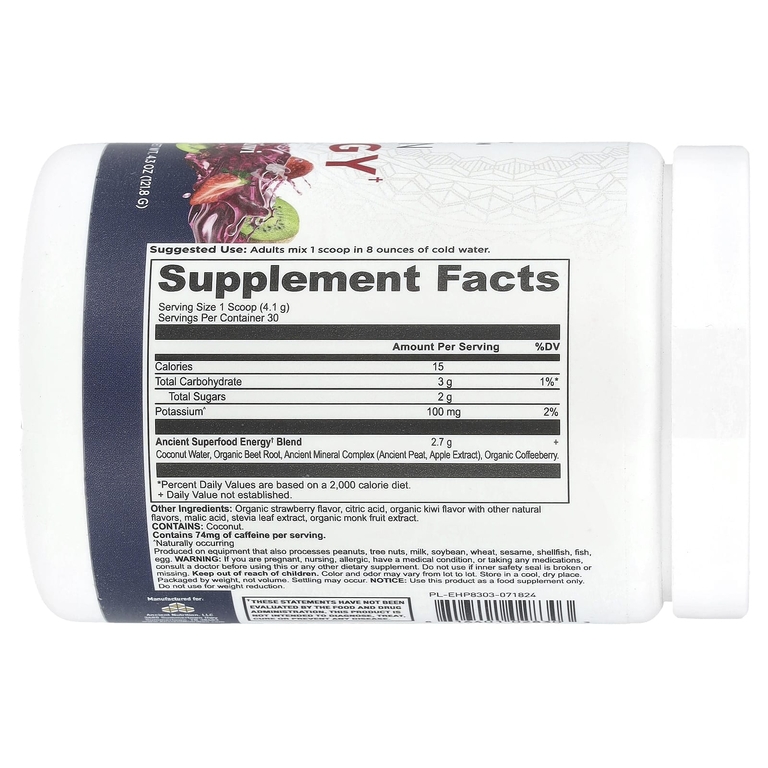 Ancient Nutrition, Clean Energy, клубника и киви, 121,8 г (4,3 унции) (Товар снят с продажи) 