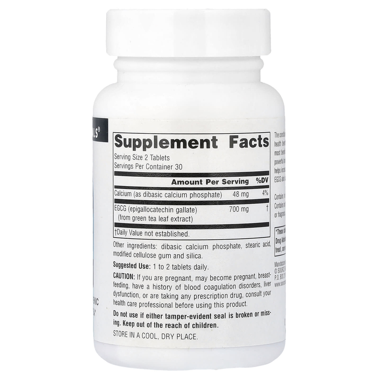 Source Naturals, полифенолы из зеленого чая, 350 мг, 60 таблеток