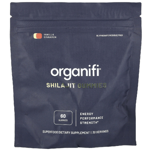 Organifi, Жевательные мармеладки с мумие, ваниль и корица, 60 жевательных таблеток