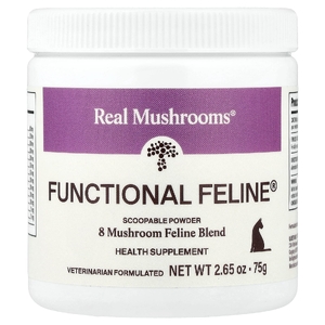 Real Mushrooms, Functional Feline®, для кошек, 75 г (2,65 унции)