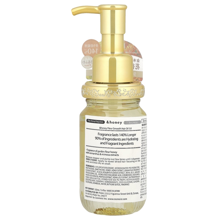 &honey, Увлажняющее масло для волос Fleur, Garden Fleur Honey, 100 мл (3,4 жидк. Унции) (Товар снят с продажи) 