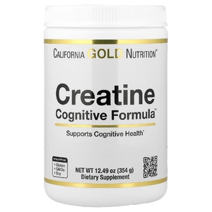 California Gold Nutrition, Creatine Cognitive Formula™, с L-лейцином, голубикой, кокосом и экстрактом винограда, 354 г