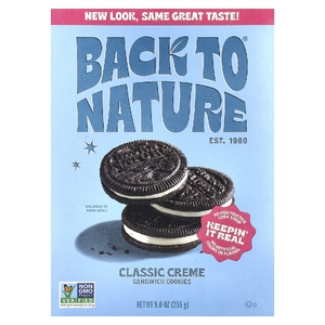 Back to Nature, Сэндвич-печенье, классический крем, 255 г (9 унций)