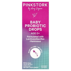 Pink Stork, Детские пробиотические капли, для детей от 0 лет, без добавок, 30 мл (1 жидк. Унция)
