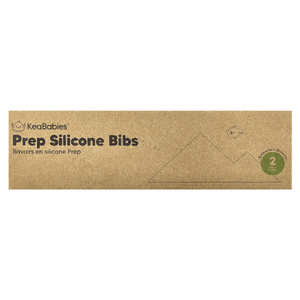 KeaBabies, Силиконовые нагрудники Prep, для детей 3–36 месяцев, мягкие, 2 шт.