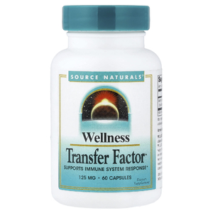 Source Naturals, фракционированное молозиво, 125 мг, 60 капсул