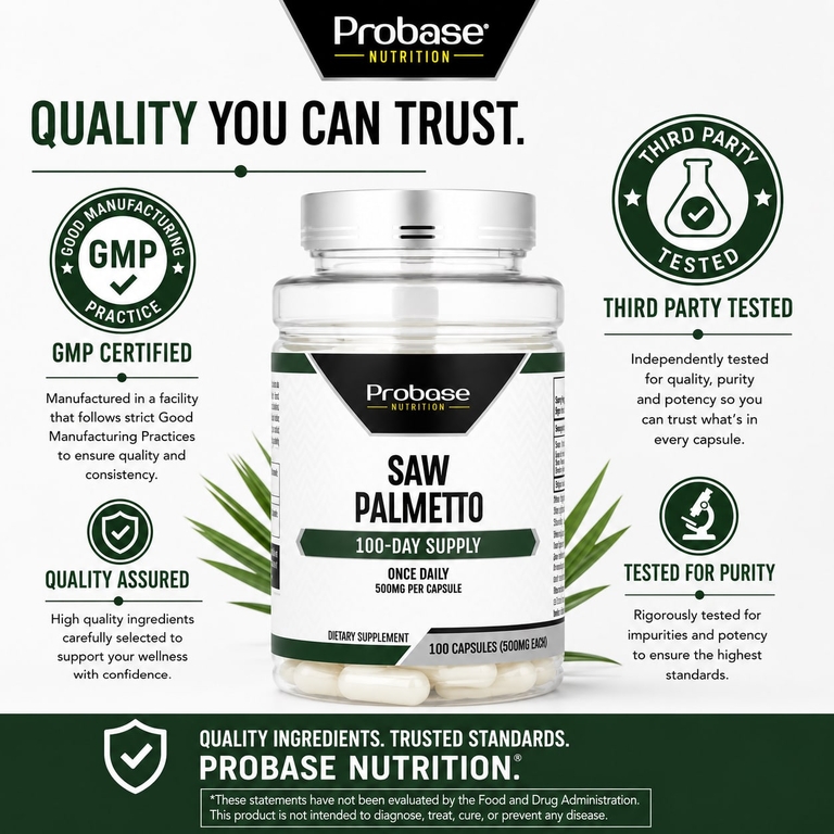 Probase Nutrition, Сереноа, 500 мг, 100 капсул