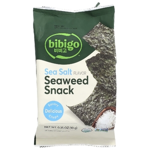 Bibigo, Seaweed Snack, морская соль, 10 г (0,35 унции)