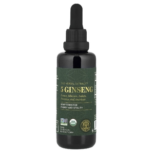 Global Healing, Raw Herbal Extract ™, женьшень 5, 59,2 мл (2 жидк. Унции)