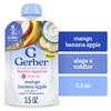 Gerber, Фруктовое пюре, йогурт и цельнозерновые, от 12 месяцев, манго, банан и яблоко, 99 г (3,5 унции) (Товар снят с продажи) 