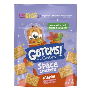 Gerber, Get'ems! ™, космические крекеры, для детей от 3 лет, клен, 142 г (5 унций) (Товар снят с продажи) 