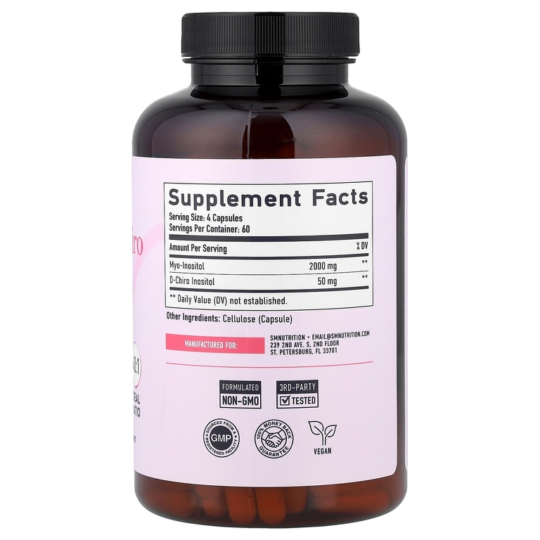 SMNutrition, мио- и D-хироинозитол, 240 капсул