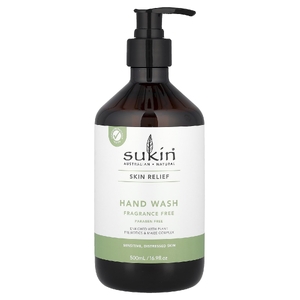 Sukin, Skin Relief, средство для мытья рук для чувствительной и проблемной кожи, без отдушек, 500 мл