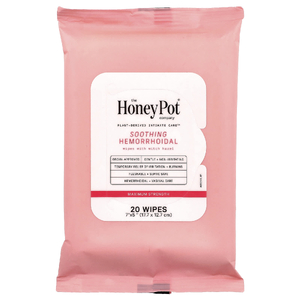 The Honey Pot Company, Успокаивающие салфетки от геморроя, максимальная сила действия, 20 салфеток