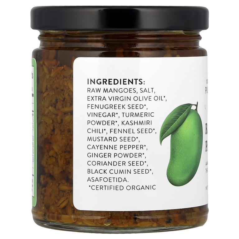 Pure Indian Foods, Необработанный рассол из манго, 255 г (9 унций)
