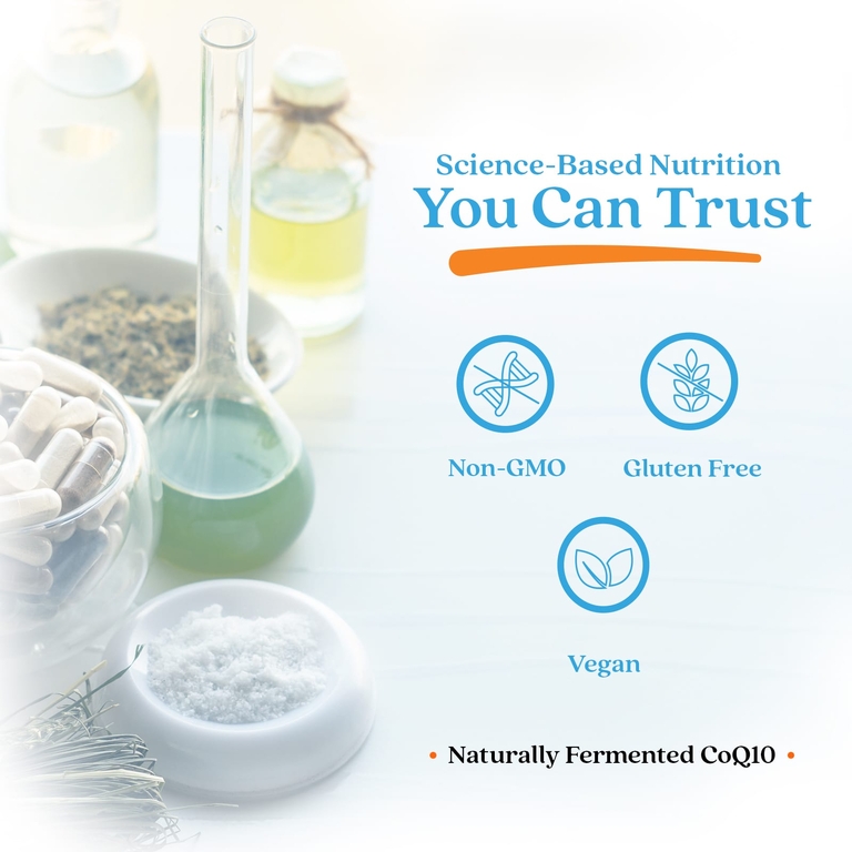 Doctor's Best, Коэнзим Q10 + наттокиназа, 60 растительных капсул
