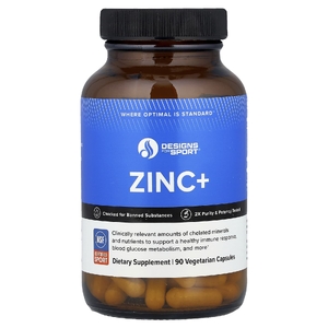 Designs For Health, Designs for Sport®, Zinc +, 90 вегетарианских капсул