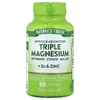 Nature's Truth, Тройной магний + D3 и цинк, 60 капсул