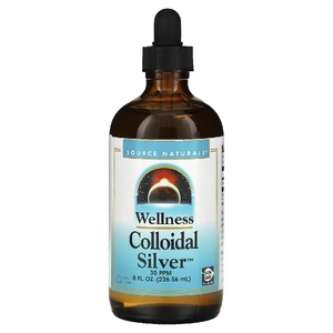 Source Naturals, коллоидное серебро, 30 част./млн, 236,56 мл (8 жидких унций)