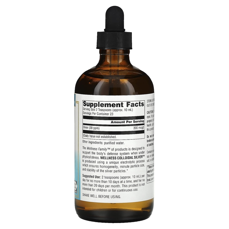 Source Naturals, коллоидное серебро, 30 част./млн, 236,56 мл (8 жидких унций)