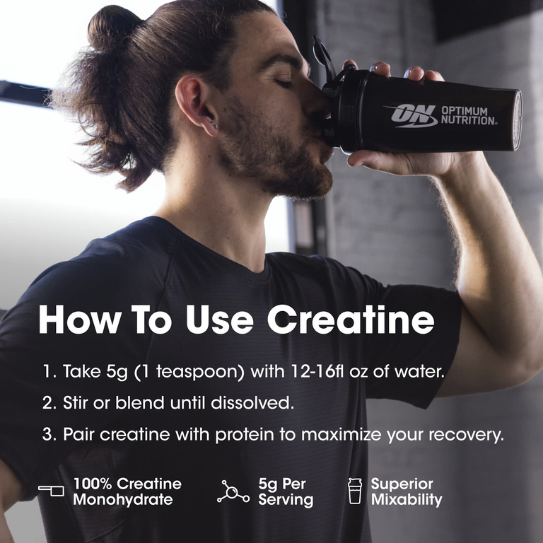 Optimum Nutrition, Микронизированный креатин в порошке, черничный лимонад, 360 г (12,69 унции)