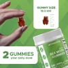Vitamatic, Веганские жевательные мармеладки с морским мохом, натуральная малина, 240 жевательных таблеток