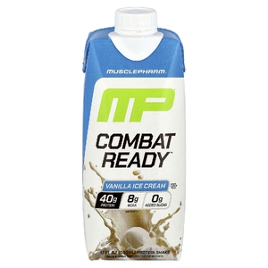 MusclePharm, Протеиновый коктейль Combat Ready ™, ванильное мороженое, 500 мл (17 жидк. Унций) (Товар снят с продажи) 