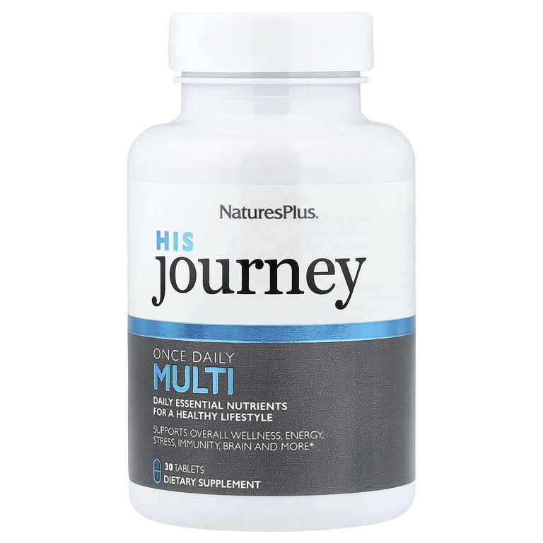 NaturesPlus, His Journey, Once Daily Multi, 30 таблеток