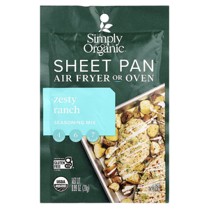 Simply Organic, Смесь приправ для сковороды, Zesty Ranch, 28 г (0,99 унции) (Товар снят с продажи) 