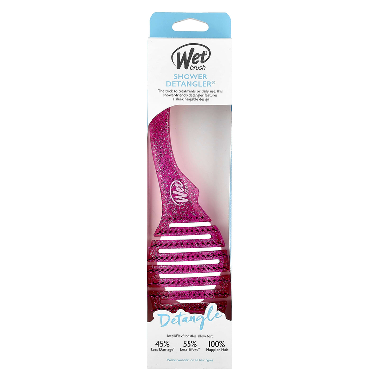 Wet Brush, щетка для душа Detangler®, розовый с блестками, 1 шт. (Товар снят с продажи) 