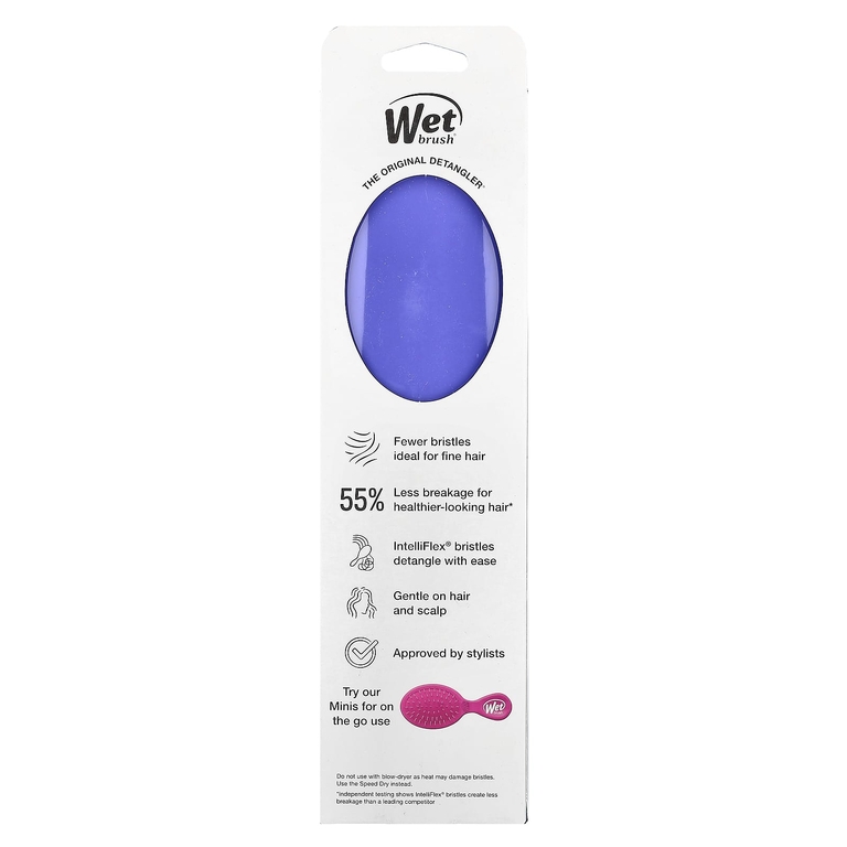 Wet Brush, Средство для расчесывания тонких волос, для тонких волос, фиолетовый, 1 щетка