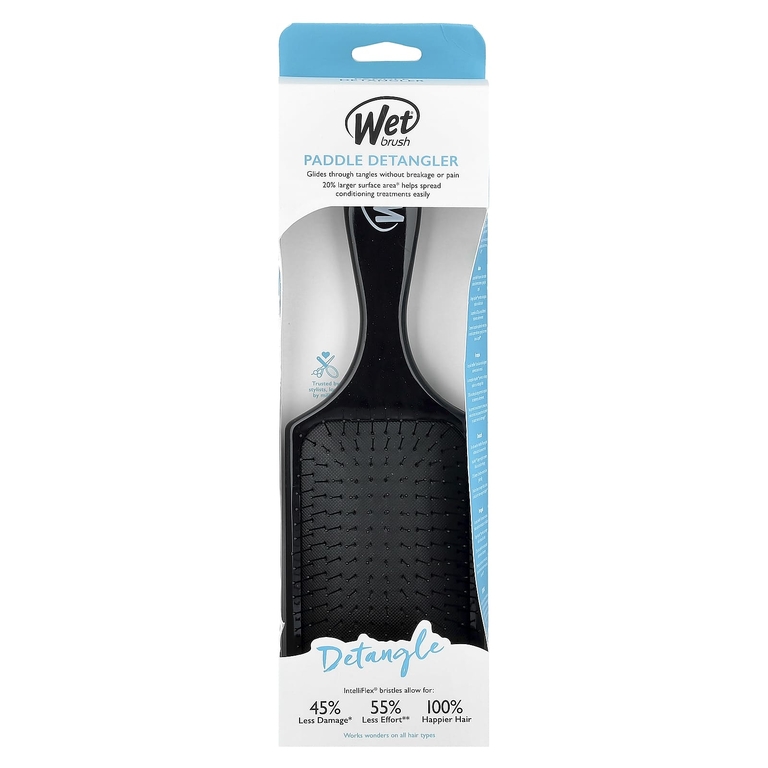 Wet Brush, щетка для расчесывания, черная, 1 шт.