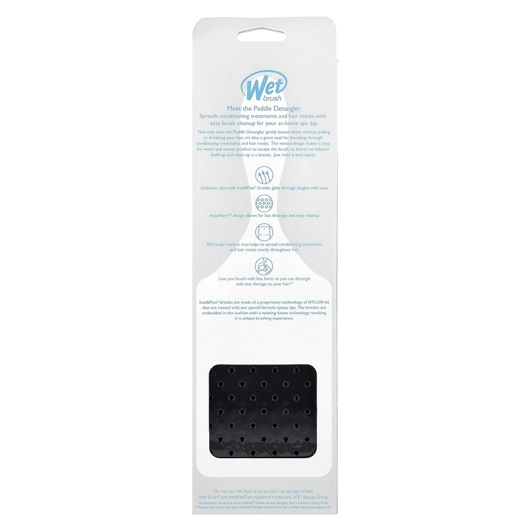 Wet Brush, щетка для расчесывания, черная, 1 шт.