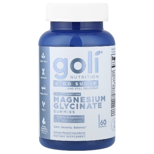 Goli Nutrition, жевательные глицинат магния, 60 жевательных таблеток