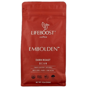 Lifeboost, Coffee, Embolden ™, зерна, темная обжарка, 340 г (12 унций)