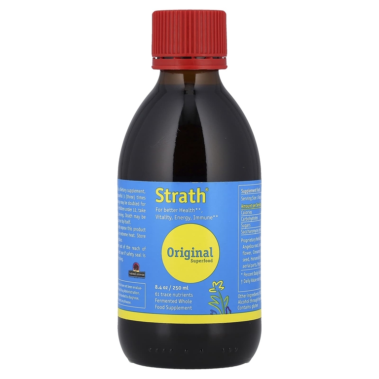 Bio-Strath, Оригинальный, постбиотик из ферментированных травяных дрожжей, 250 мл (8,4 унции)
