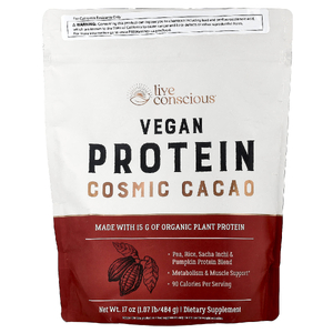 Live Conscious, Vegan Protein, Cosmic Cacao, 484 г (1,07 фунта)