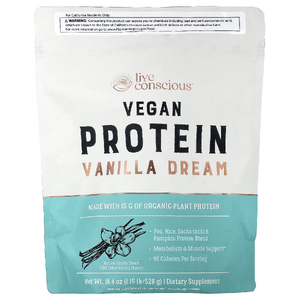 Live Conscious, Vegan Protein, Vanilla Dream, 520 г (1,15 фунта)