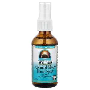 Source Naturals, спрей для горла с коллоидным серебром, 59,14 мл (2 жидкие унции)