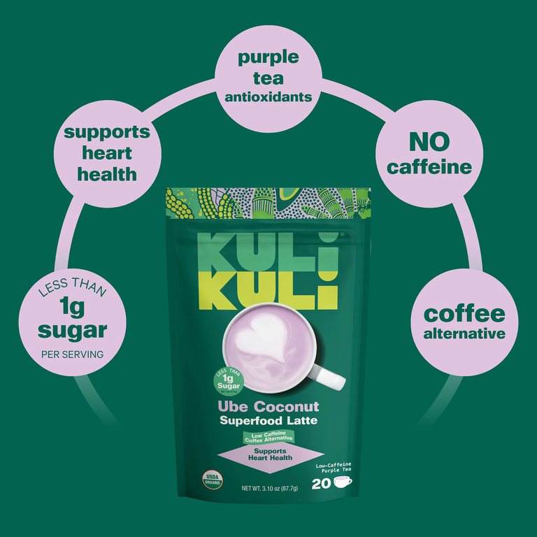 Kuli Kuli, Organic Superfood Latte, убе с кокосом, 87,7 г (3,10 унции)