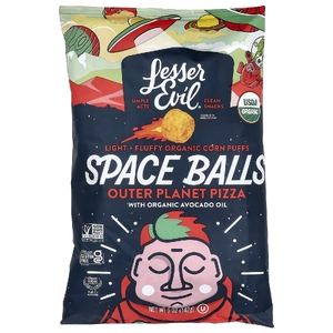 LesserEvil, Space Balls, Outer Planet Pizza, 142 г (5 унций)