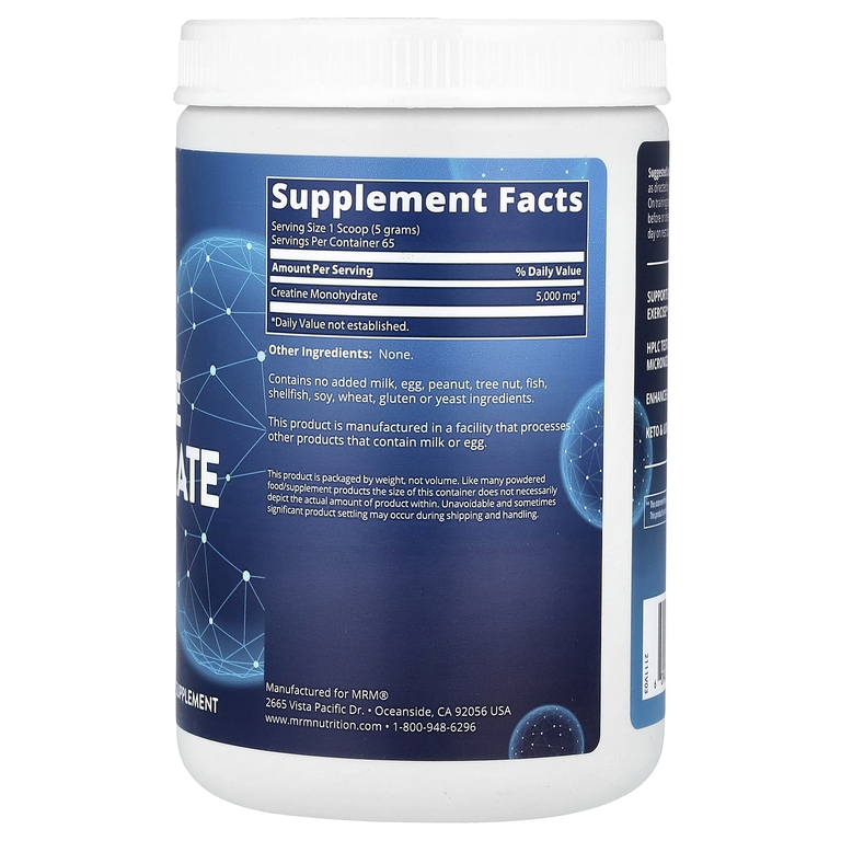 MRM Nutrition, Моногидрат креатина 325 г (11,5 унции)