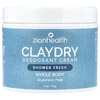 Zion Health, ClayDry, крем-дезодорант, свежесть для душа, 113 г (4 унции)