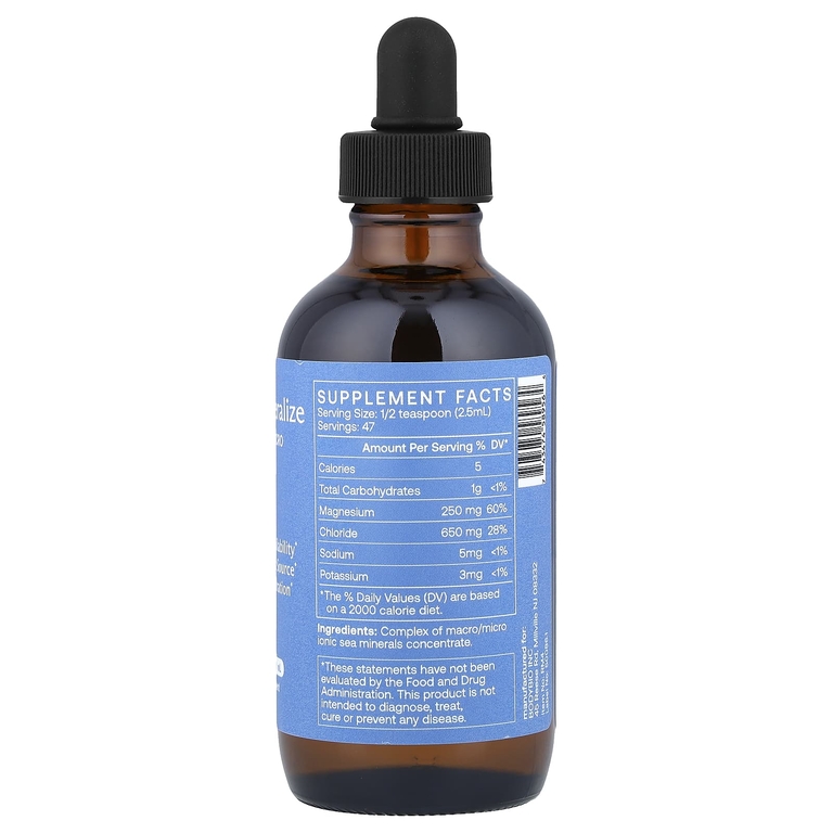 BodyBio, Remineralize, макро- и микроминералы, 118 мл (4 жидк. Унции)