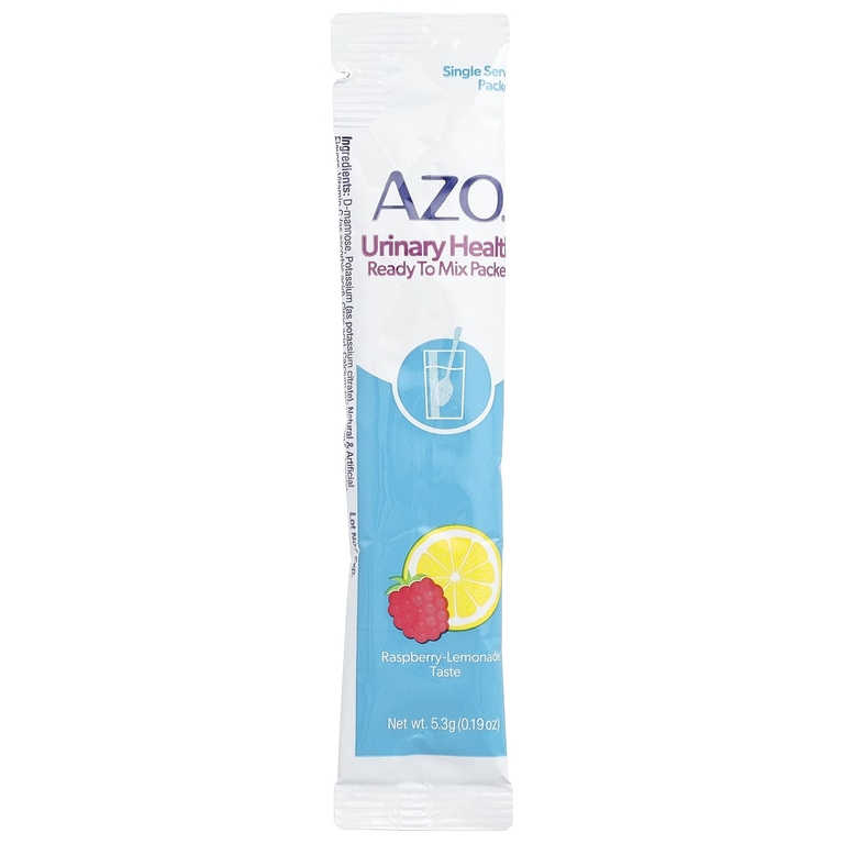 AZO, Urinary Health, готовые к смешиванию пакетики, малина и лимонад, 10 порционных пакетиков по 5,3 г (0,19 унции) (Товар снят с продажи) 