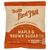 Bob's Red Mill, Овсянка быстрого приготовления, цельнозерновые, кленовый коричневый сахар, 6 пакетиков по 45 г (1,59 унции)