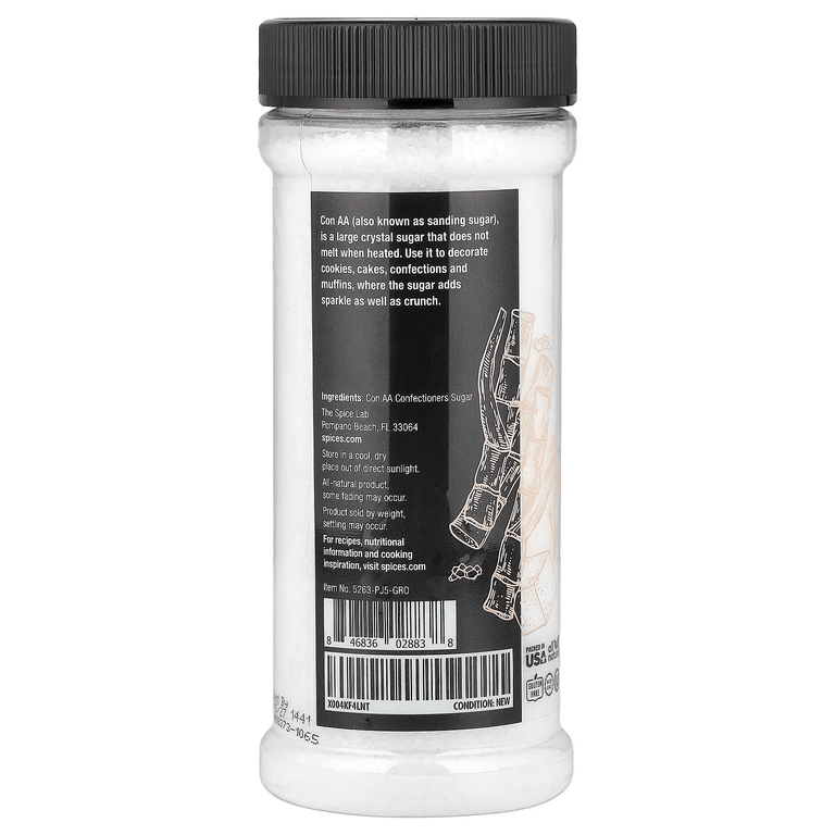 The Spice Lab, Сахар Sanding Con AA, 323 г (11,4 унции)