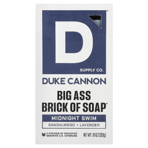 Duke Cannon Supply Co., мыло Big Brick Of Bar Soap®, Midnight Swim, 283 г (10 унций)